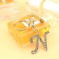 thumbnail image 4 of SURJDE Letter Keychains for Women Purse Charms for Handbags Crystal Initial Alphabet Pendant with Key Rings, 4 of 6
