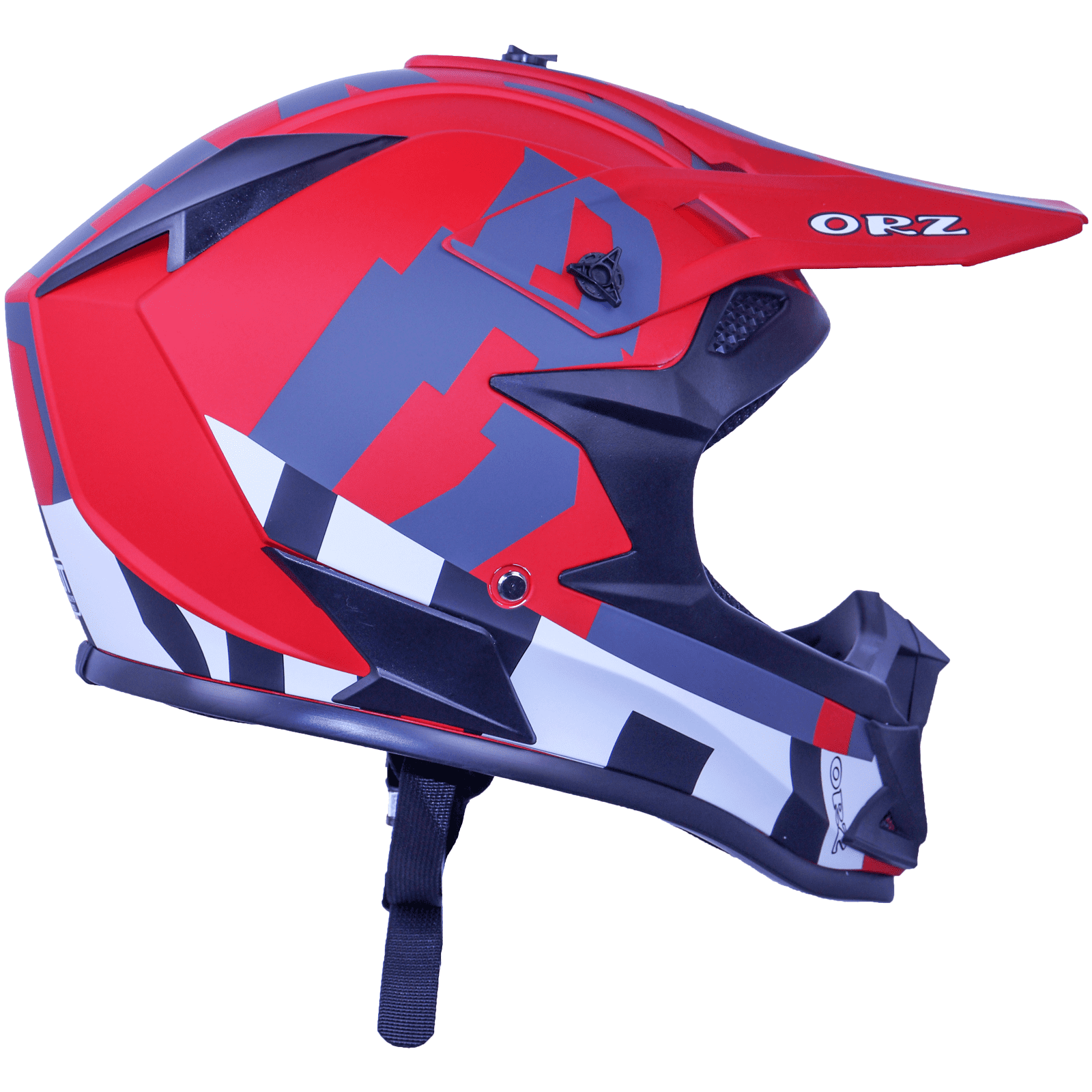 Motorcycle Full-Face Adult Helmet, DOT Approved Motocross ATV Offroad Dirt Bike Helmet, L Size, Red