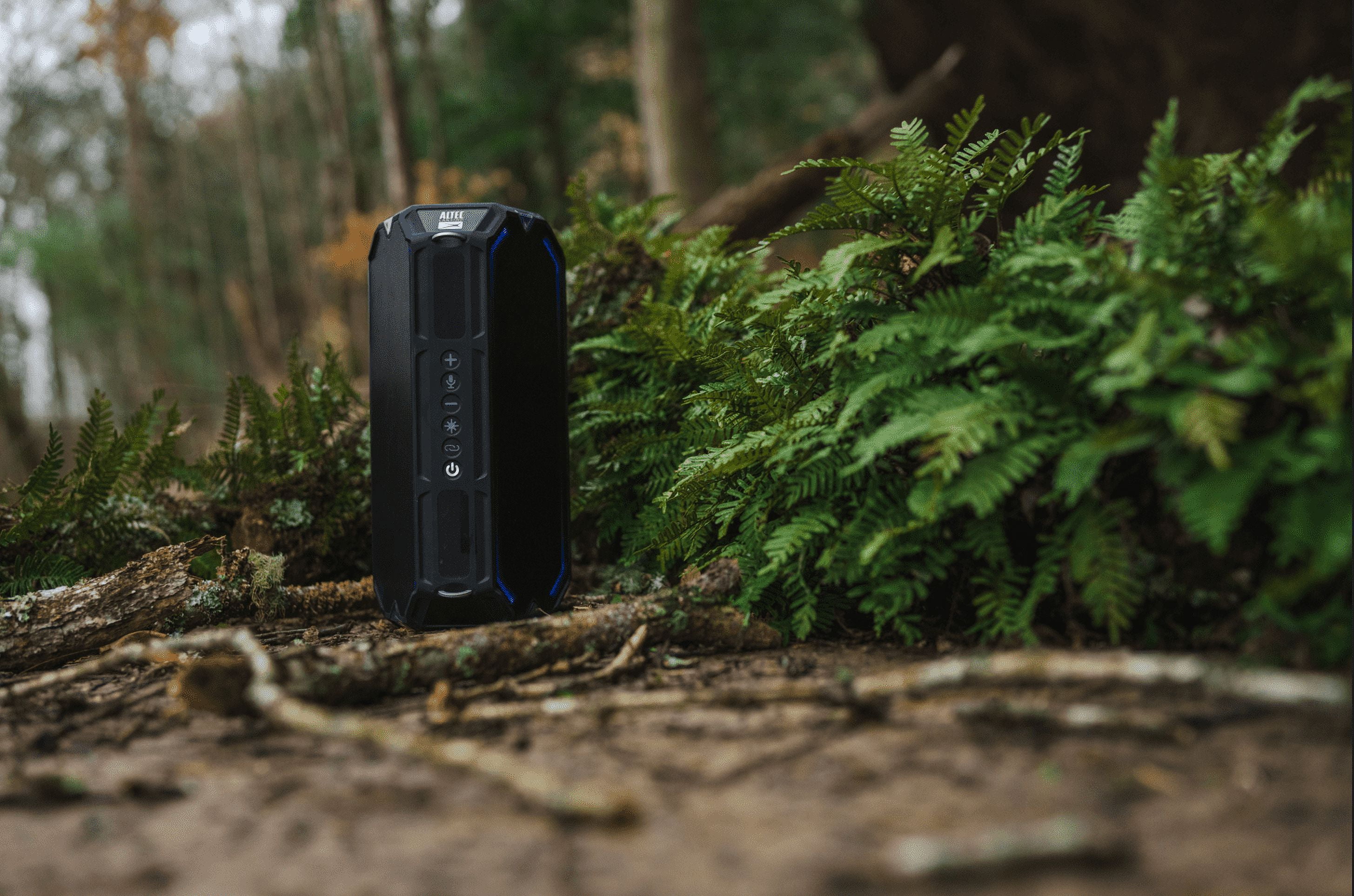 Altec Lansing HydraShock Everythingproof Portable Wireless Bluetooth Speaker, Blk, 20 Hrs Playtime, IP67 Waterproof, LED Lighting