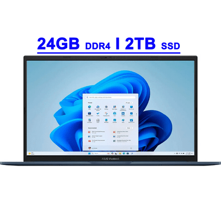 Asus VivoBook 17 Premium Business Laptop 17.3" FHD IPS Anti-glare Intel 6-core i3-1215U 24GB DDR4 2TB SSD USB-C SonicMaster Win11