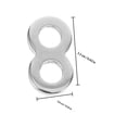 thumbnail image 2 of OUNONA 80 Pcs Attaches en Acier Inoxydable Durables en Forme de 8 pour Connecteur de Meuble et Réparation de Bijoux, 2 of 8