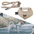 thumbnail image 4 of Azote de Arnés de Perro Suave Chaleco Interior Capa Interior Malla Delantera Correa Clip Desmontable Detagrante Extraíble Servicio -Tire a Set khaki m Colco Perros arnés chaleco, 4 of 8