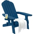 thumbnail image 2 of YITAHOME Folding Adirondack Chair, Heavy Duty Foldable Plastic Outdoor Chairs with Rotatable Cup Holder, Oversized Fold up Fire Pit Chairs for Garden Lawn Yard Patio Deck Pool Porch Beach, 2 of 8