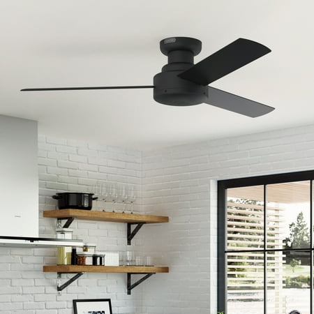 

Hunter 52 inch Presto Matte Black Low Profile Ceiling Fan and Wall Control