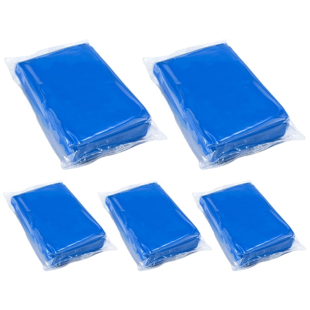 Barra de arcilla para coche limpiador de detalles para coche lavado de coche barro azul mágico 5 uds.