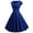 Blue, variant on QUYUON Women’s Vintage Dress Elegant Formal Sweetheart Neckline Short Sleeve Prom Dress Retro Cocktail Party Swing Dresses Back Zipper Wedding Guest Pleated A-Line Knee Length Dress Blue Large
