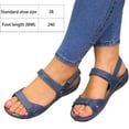 thumbnail image 3 of Tie Up Ankle Strap flat sandals for women,Summer women's open-toed flat sandals-Royal blue, 3 of 5