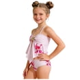 thumbnail image 5 of mgoYE Girl Swimsuits Size 7-8 Two Piece Girls Swimsuits Two Piece Bikini Set Ruffle Bathing Suit with Adjustable Strap Summer Beach Girls' Swimwear(Red,9-10 Years), 5 of 9