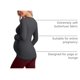 thumbnail image 4 of Remera CRZ YOGA Butterluxe Premamá Manga Larga Gris Talle S, 4 of 6