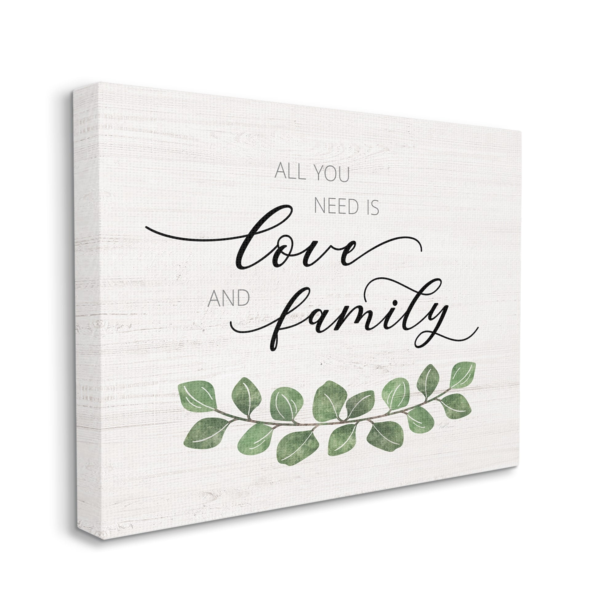 Stupell Industries Need Love and Family Inspirational Calligraphic Sign,20 x 16, Design by Natalie Carpentieri