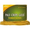 Alliance Rubber 21409 Pale Crepe Gold Rubber Bands - Size #117B Approx. 75 Bands - 7" x 1/8" - Golden Crepe - 1/4 lb Box