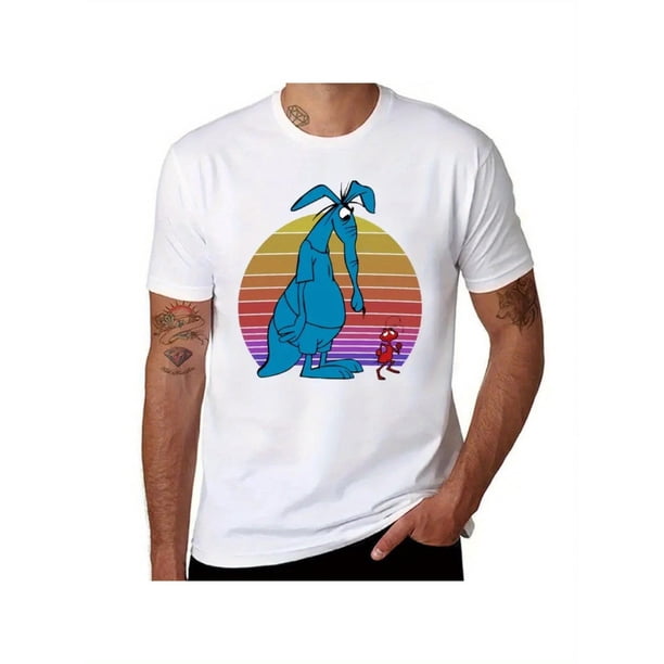 Ant And Aardvark T-Shirt Summer Top Graphics Korean Fashion Heavy Weight T Shirts For Men