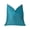 Blue, variant on Plutus Aquamarine Velvet Turquoise Luxury Throw Pillow - 20 x 20 in.