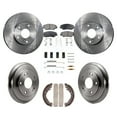 thumbnail image 1 of Transit Auto Front Rear Disc Brake Rotors Ceramic Pads and Drum Kit (7Pc) for Car Honda Civic K8T-102809, 1 of 11