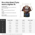 thumbnail image 5 of Lsque Chucky print Men's Cuban Collar Short Sleeve Shirt Summer Beachwear Casual Button Down Fashionable Vacation Leisure Shirt-3X-Large, 5 of 7