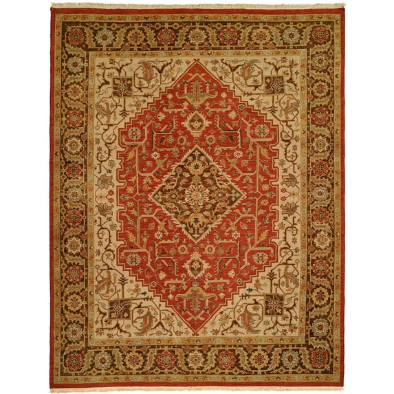 K2 Floor Style Soumak Rust/Brown Hand Made Wool Area Rug