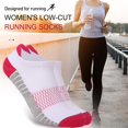 thumbnail image 1 of 6 Pairs Ankle Running Socks Breathable Elastic Cotton Low Cut Cushioned Tab Socks for Sports, 1 of 8