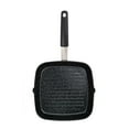 thumbnail image 3 of MasterPan Grill pan with stainless steel chef's handle, Silicone handle cover, Ilag granitec non-stick coating, Induction base, 10 inches (25 centimeter), 3 of 8