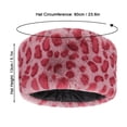 thumbnail image 3 of Gustave Leopard Print Faux Fur Hats for Women Cossack Russian Style Warm Hat Winter Fluffy Hat Thick Ski Beanie Cap "Pink", 3 of 6
