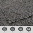 thumbnail image 4 of Jean Pierre New York Lydia Border 100% Cotton Bath Mat - Non-Slip Bath Rug - Charcoal Gray- 17"x24", 4 of 7