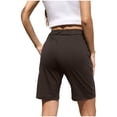thumbnail image 4 of Edvintorg Shorts Women Solid Leisure High Waist Beach Shorts With Drawstrings Summer Clearance Casual Loose Knee-Length Bottoms Black Sports Shorts Streetwear, 4 of 7