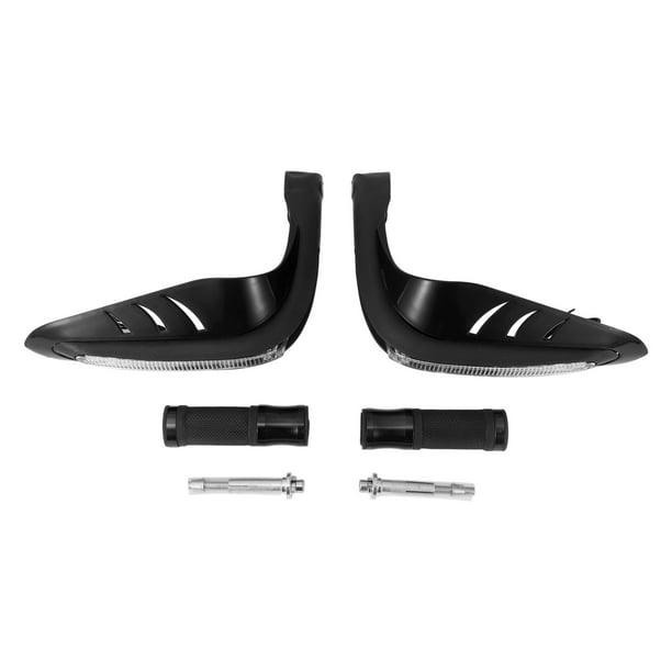 Kit de Cubierta de Empuñaduras de Mano para Motocicleta Unique Bargains 7/8" 22mm 15/16" 24mm Aleación de Aluminio Goma para Manillar de Motocicleta Scooter Bicicleta ATV Negro