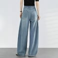 thumbnail image 4 of EMMIOL Women Hip Hop Baggy Jeans Wide Leg Mid-Low Waist Jeans Loose Boyfriends Jeans 90s Vintage Denim Pants Barrel Jeans, 4 of 5