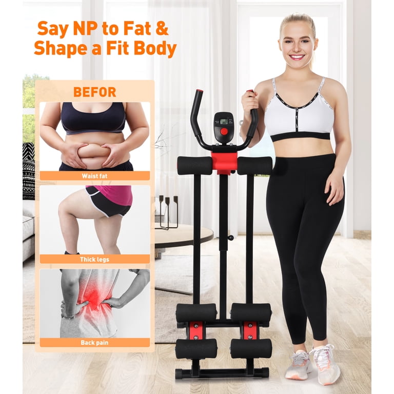 GIKPAL Fitness Ab Machine, 4-Level Resistance, Foldable photo 6