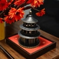 thumbnail image 6 of Brass Temple Incense Burner Tower Coil Holder for Sandalwood Aromatherapy Traditional Home Decor Meditation Room Accessory, 6 of 8