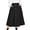 5662-BLACK, variant on TEMOFON Womens Midi Skirt High Waisted A Line Skirt Button Front Long Skirt Casual Winter Skirt Fall Fashion Skirt for Women Black