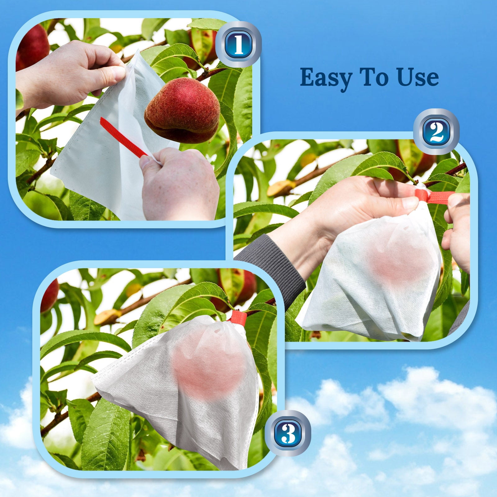 Anti Insect Garden Plant Fruit Protect Drawstring non-wove Bag
