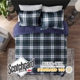 thumbnail image 3 of Juego de edredón Madison Park Parkston Plaid Full/Queen Navy, 3 of 9
