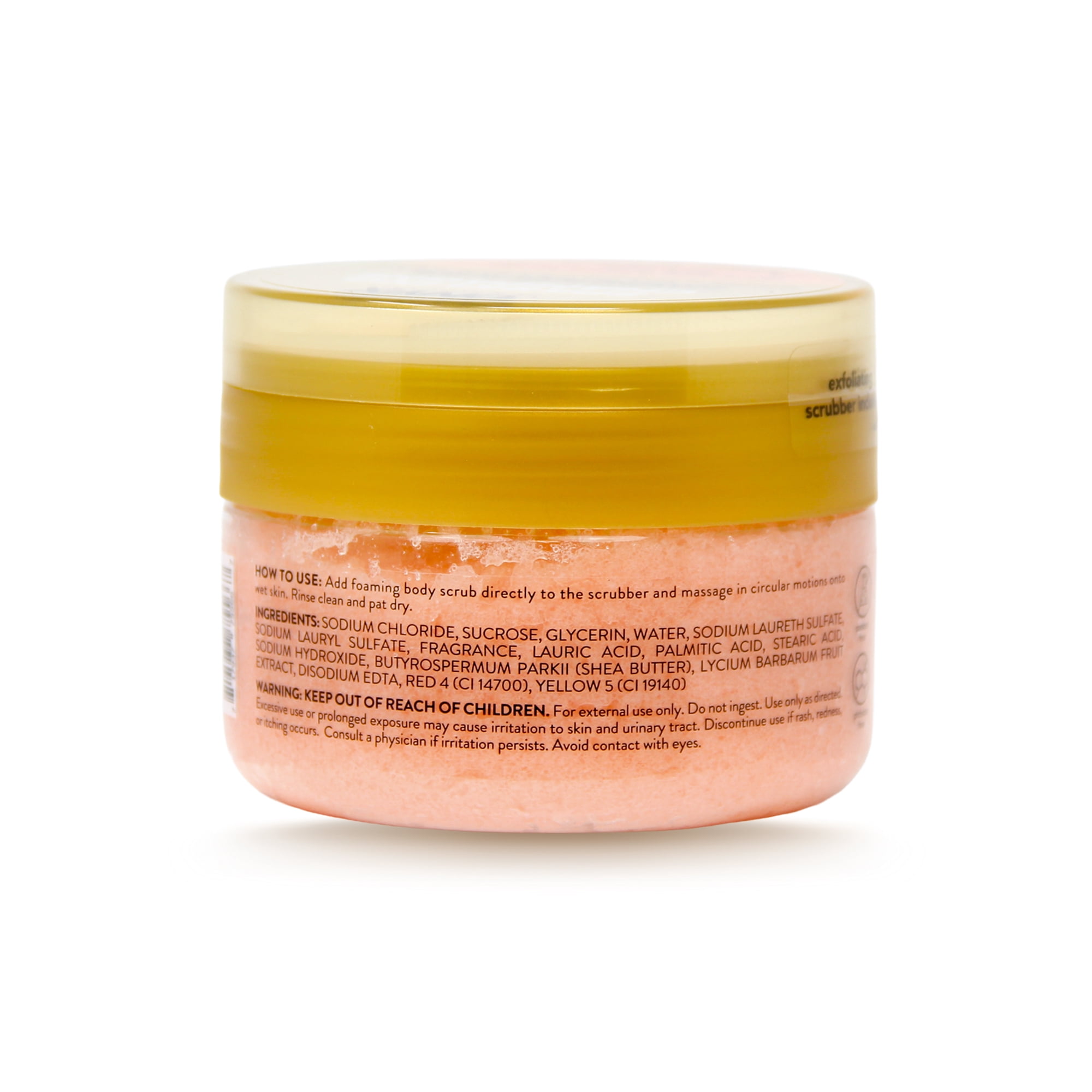ONYX Professional Foaming Body Scrub with Scrubber, Sparkling Champagne, 12 oz