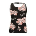 thumbnail image 4 of Hauts de Tankini Modestes pour Femmes Haut de Maillot de Bain Seulement Col Rond Graphique Hauts de Maillot de Bain Dos Découpé, 4 of 4