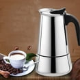 thumbnail image 3 of Shisuyan 1pc Stainless Steel Moka Pot Espresso Coffee Maker Home 300ML Coffee Pot, 3 of 8