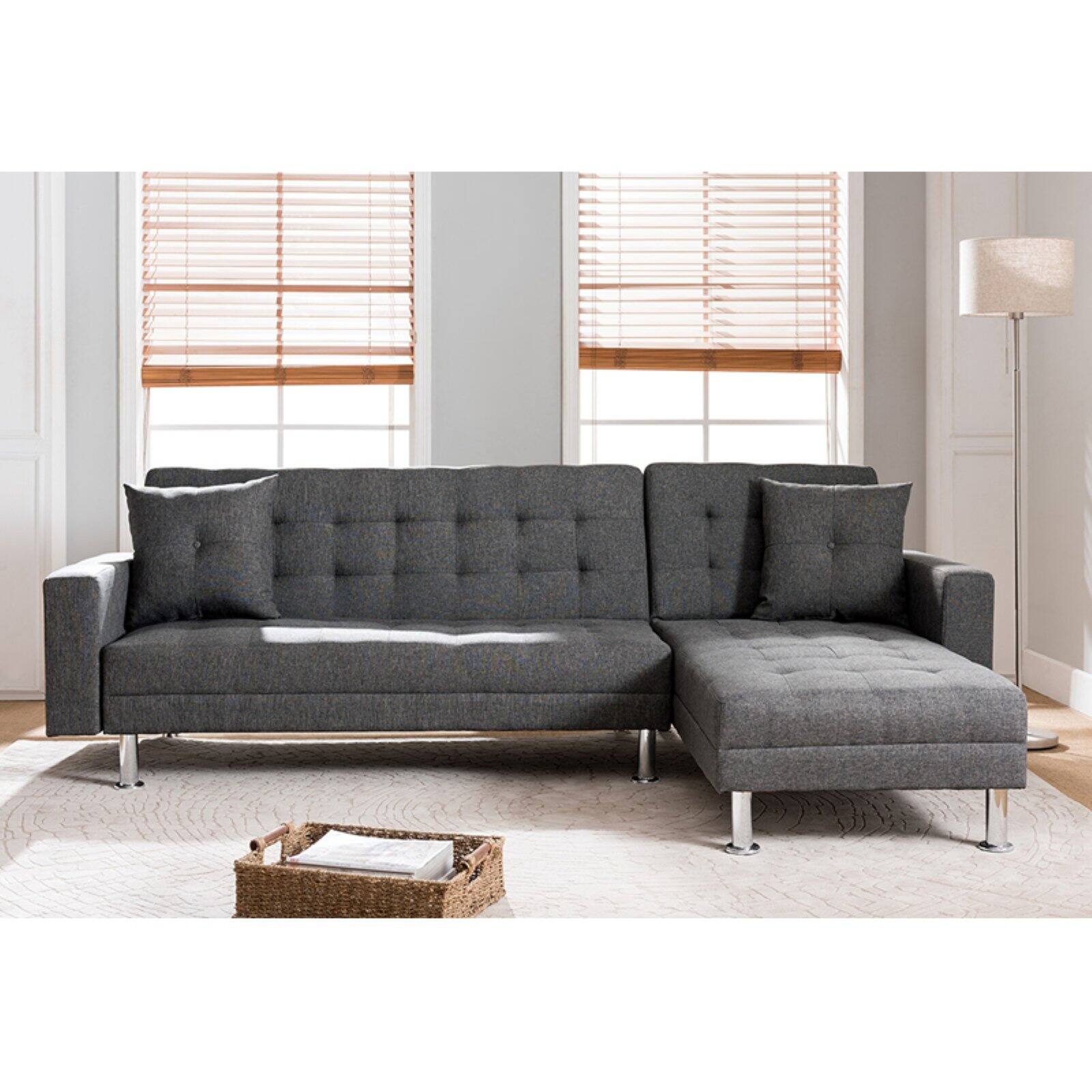 Milton Greens Stars Jett Reversible Chaise Sofa Bed Sectional