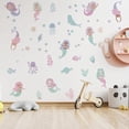thumbnail image 4 of Adhesivos de pared HJKlove Under The Sea, diseño de sirenas y medusas, 4 of 6