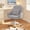 Gray, variant on HDHNBA Mid Back Velvet Height Adjustable Swivel Rolling Vanity Desk Chair with Wheels, White