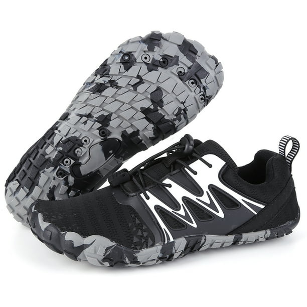 Zapatos Acuaticos Aquashoes Zapatos de playa unisex antideslizantes con cinco dedos y cordones para pesca al aire libre, buceo, surf
