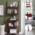 thumbnail image 4 of Convenience Concepts American Heritage 5-Shelf Ladder Bookcase, Cranberry Red, 4 of 6