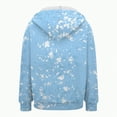 thumbnail image 6 of Towmus Womens Zip Up Hooded Sweatshirts Graphic Printed Casual Long Sleeve Pullover Top Loose Fit with Pockets for Fall Winter, 6 of 6