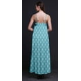 thumbnail image 4 of Bimba Robe Longue Décontractée pour Femmes en Blocs de Rayonne à Bretelles Spaghetti, Maxi Robe d'Été - Petit, 4 of 5