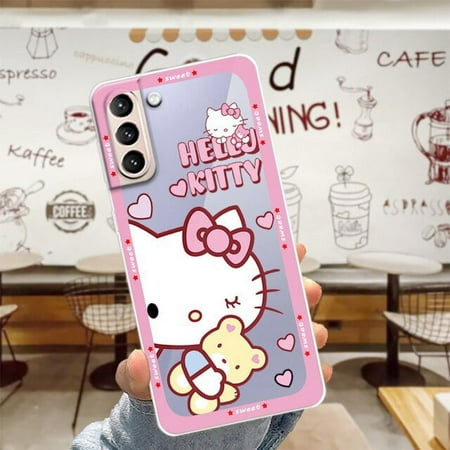 Hello Kitty 2022 Phone Case For Samsung Galaxy S22 S21 S20 FE Ultra S10 S10e S9 Plus Lite Transparent Funda Cover