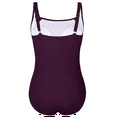 thumbnail image 5 of Hilor Women's One Piece Swimsuits Shirred Tank Swimwear Vintage Tummy Control Bathing Suits, 5 of 7