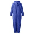 thumbnail image 4 of WOYY Little Girls Hooded Onesie Cute Soft Warm Zipper Jumpsuit Romper, Sizes 5-6, 4 of 4