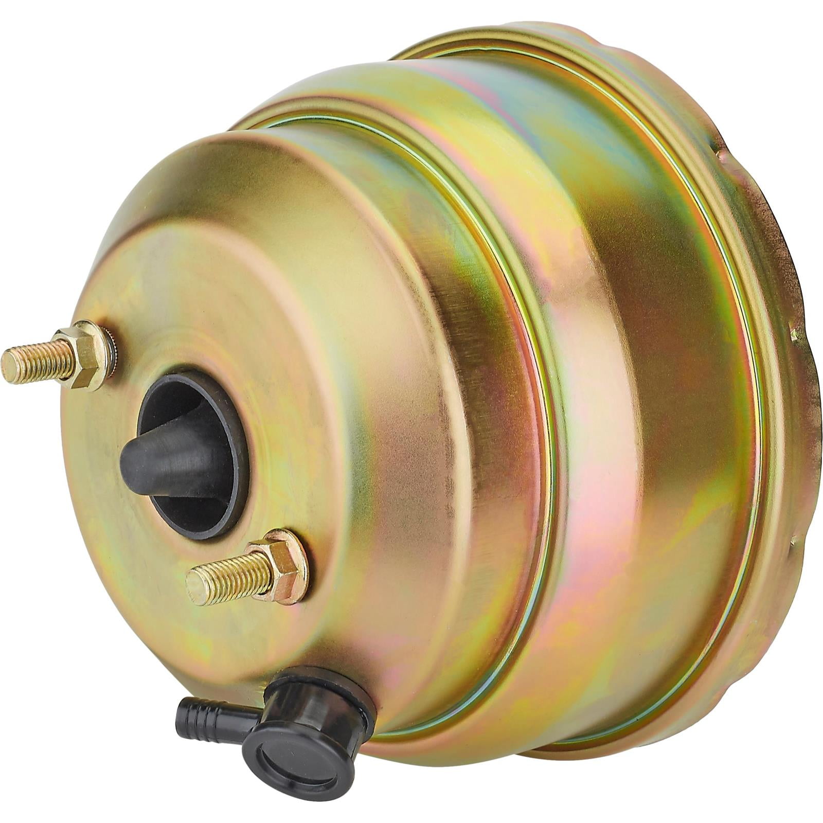 Speedway Motors Dual 8-Inch Brake Booster and 1-Inch Bore Master Cylinder Combo, Compact Under-Floor or Firewall Mount with 3/8-24 Ports and 4-Bolt 3-3/8 Inch Pattern