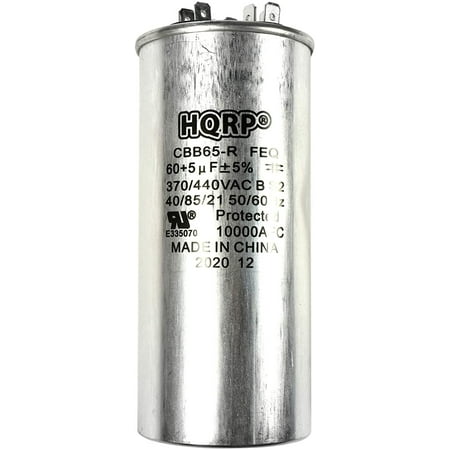 HQRP 60uf 5uf 370V-440V Run Capacitor AC Electric Motor Start HVAC Blower  Compressor Pump Generator 60MFD 5MFD CBB65 370V 370VAC 440VAC | Walmart  Canada
