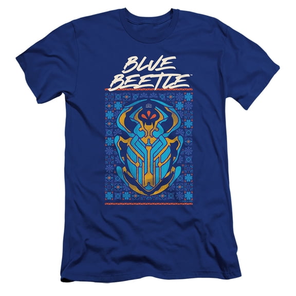 Blue Beetle (2023) Stylized Scarab Unisex Adult Canvas Brand T Shirt