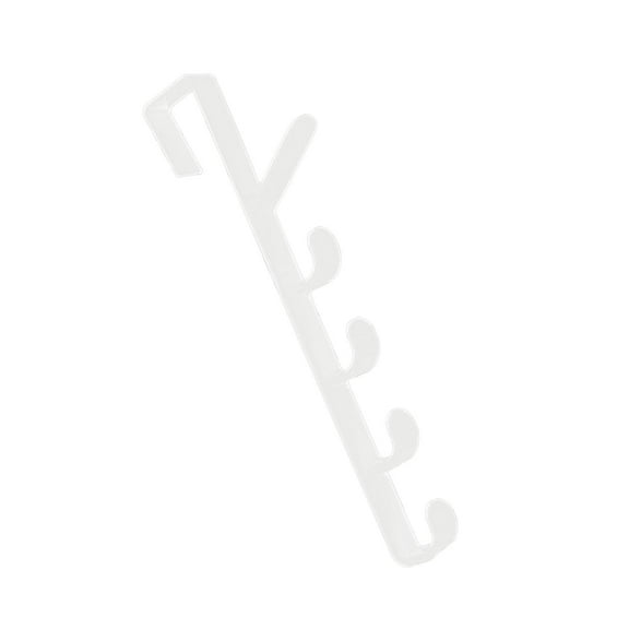 5-Hook Over The Door Hanger - Heavy-Duty Plastic & Multipurpose Design, for Coats, Hats & Bedroom/Closet Organization