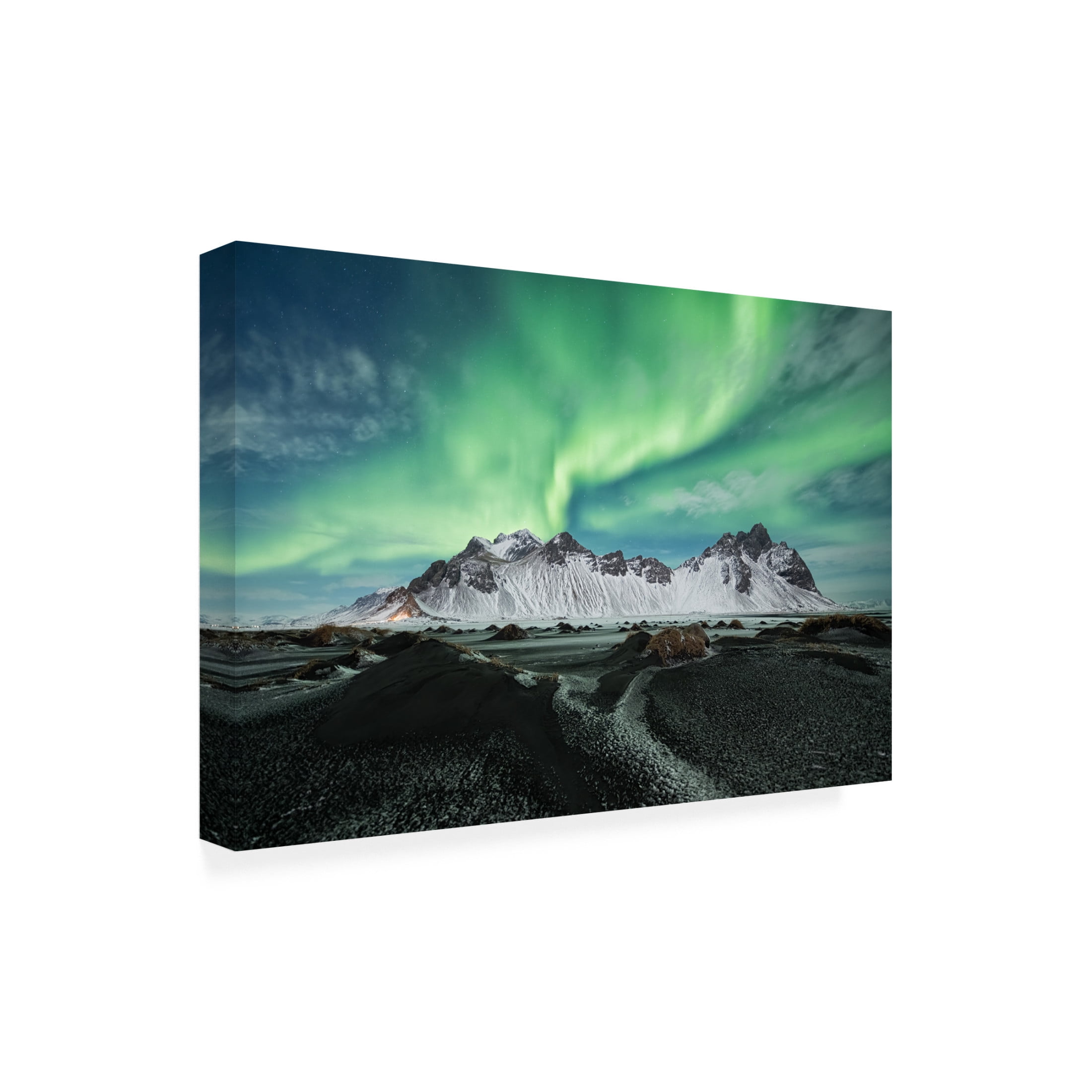 Trademark Fine Art Bjoern Alicke  Stokksnes Aurora Canvas Wall Art